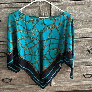 Michael Kors handkerchief pancho top